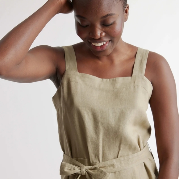 100% Linen Quince Jumpsuit - Picture 4 of 5